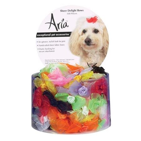 ARIA Aria DT157 99 Aria Sheer Delight Bows Canister 100/Pcs DT157 99